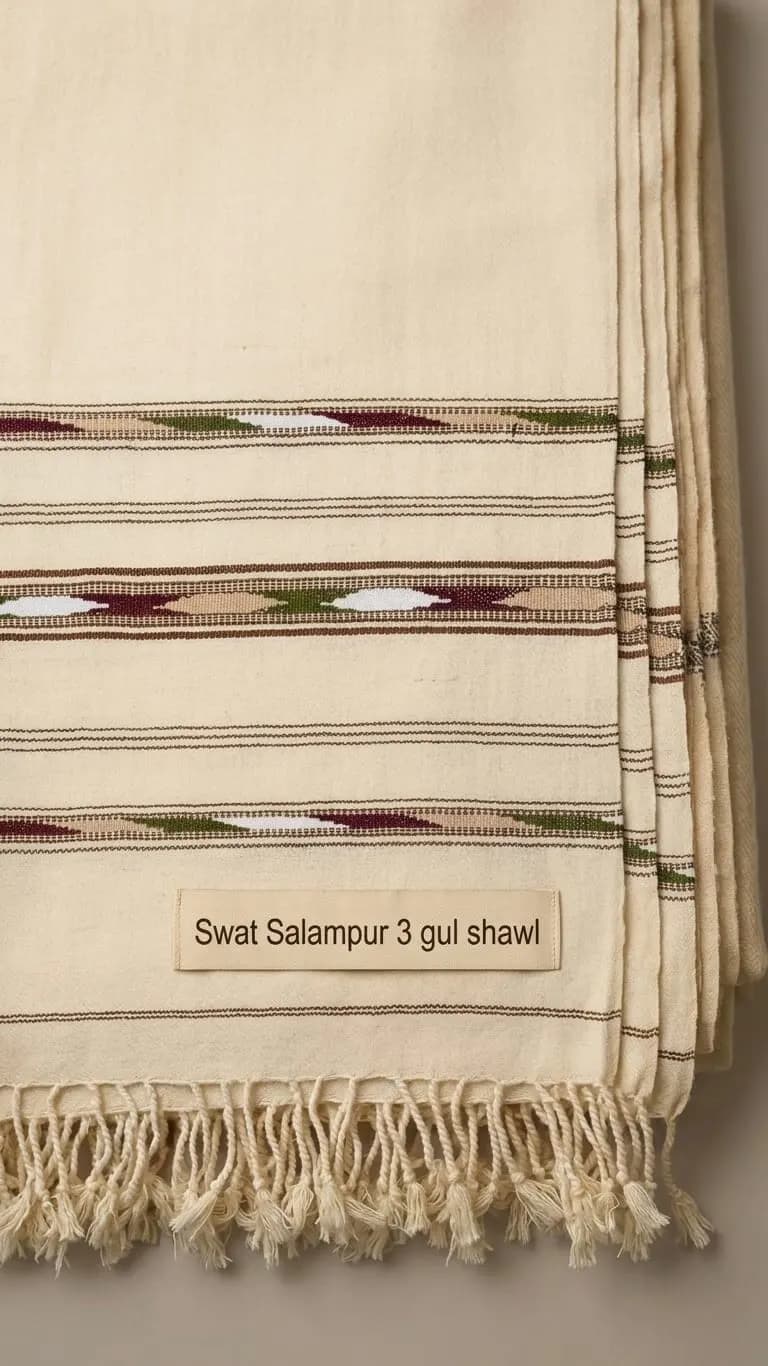 Swat Salampur Shawl — 3 gul