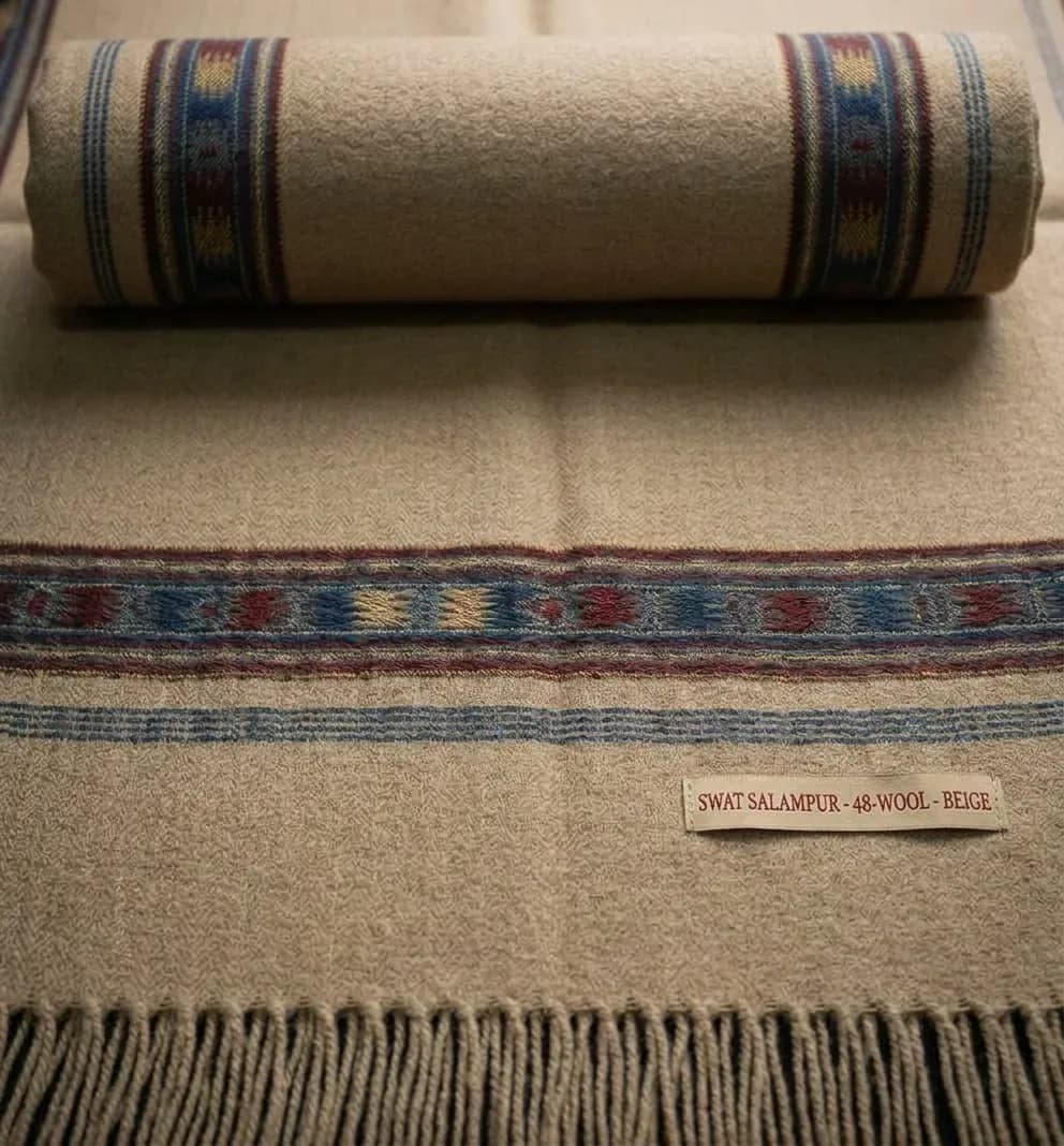 Swat Salampur Shawl — 48 Wool