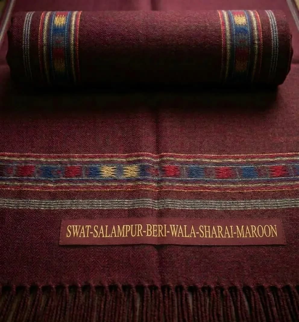 Swat Salampur Beri Wala Shawl (Sharai)